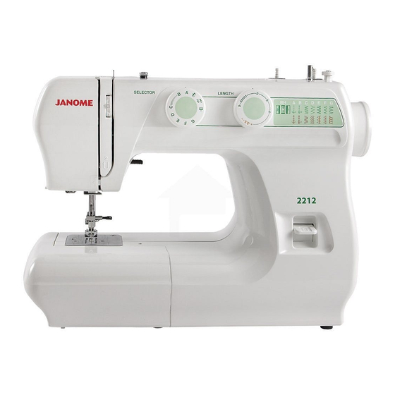 JANOME 2212 INSTRUCTION MANUAL Pdf Download | ManualsLib