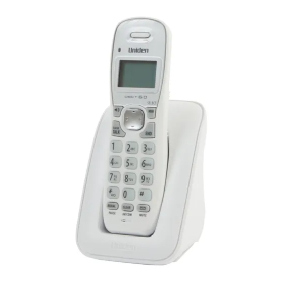 UNIDEN DECT 1615 SERIES OWNER'S MANUAL Pdf Download | ManualsLib