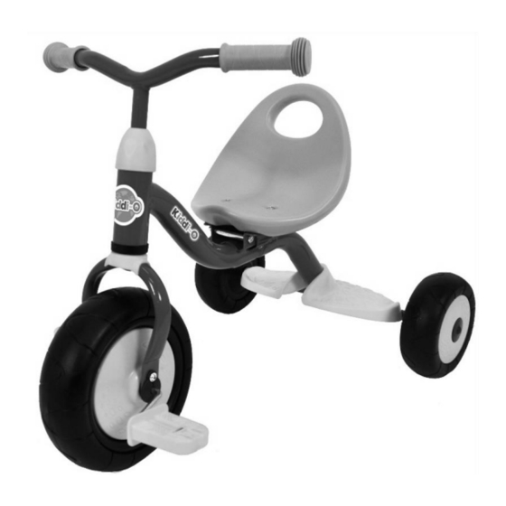 KETTLER KIDDIO PRIMO TRICYCLE ASSEMBLY INSTRUCTIONS MANUAL Pdf Download ManualsLib