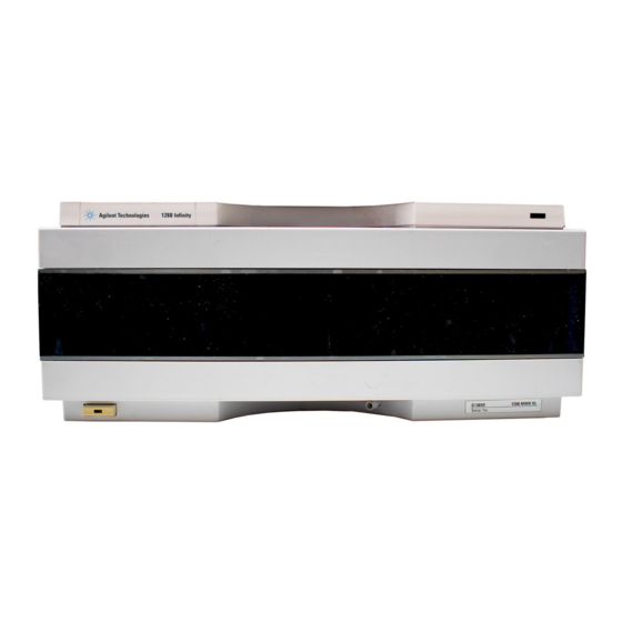 AGILENT TECHNOLOGIES INFINITY BINARY PUMP VL 1290 USER MANUAL Pdf