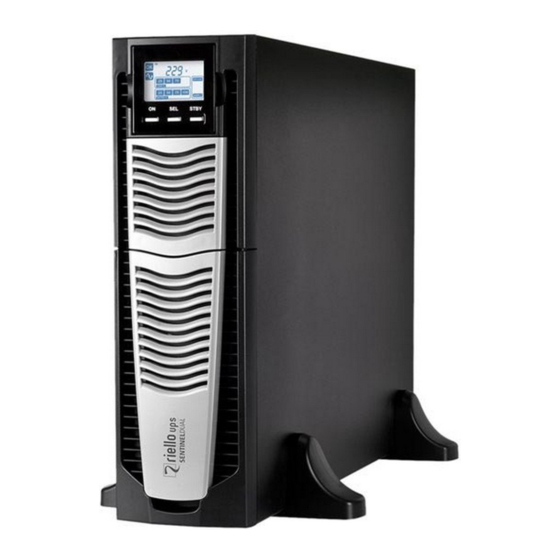 Riello UPS SENTINEL DUAL SDU 5000 Installation And User Manual