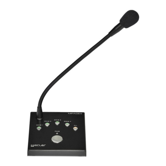 Ecler MPAGE4 User Manual