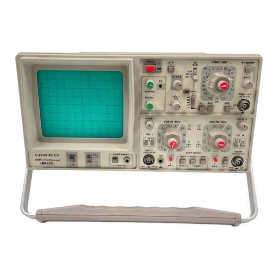 Hameg HM 203-7 Manual