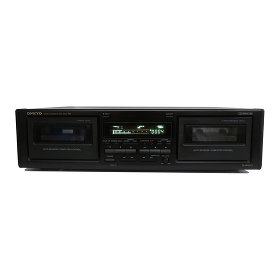 Onkyo TA-RW111 Service Manual