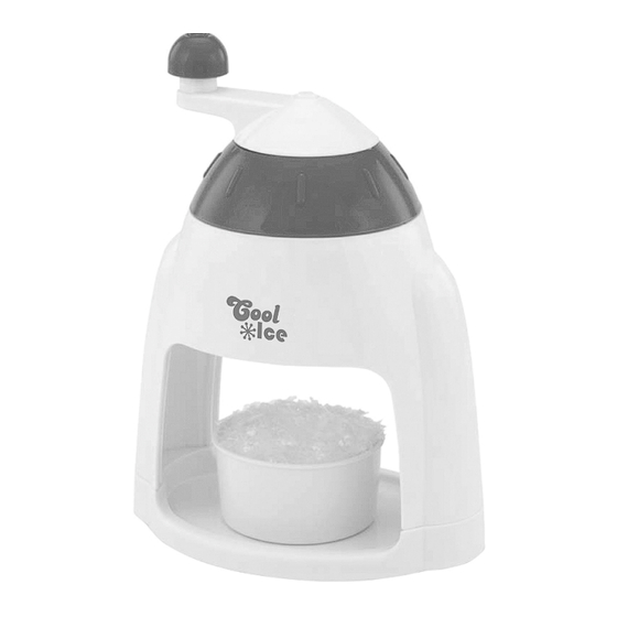 Back to Basics MANUAL ICE SHAVER Instruction Manual