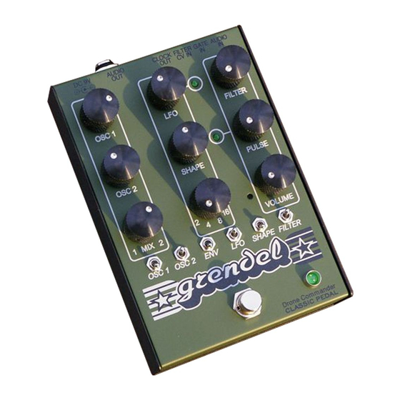 Grendel Drone Commander CLASSIC PEDAL User Manual