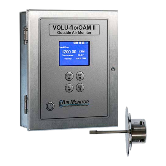 Air Monitor VOLU-flo/OAM II Installation, Operation And Maintenance Manual