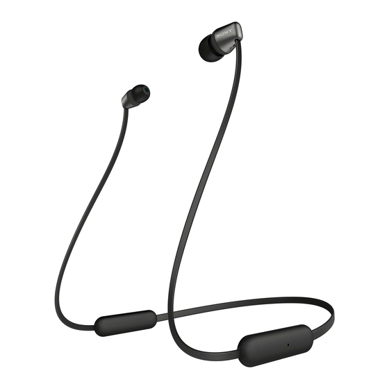 Pairing And Connecting With Other Bluetooth Devices Sony WI C200