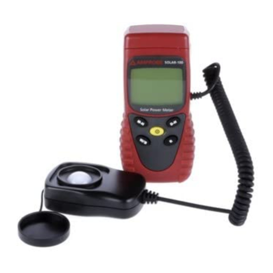 PEWA AMPROBE SOLAR-100 User Manual