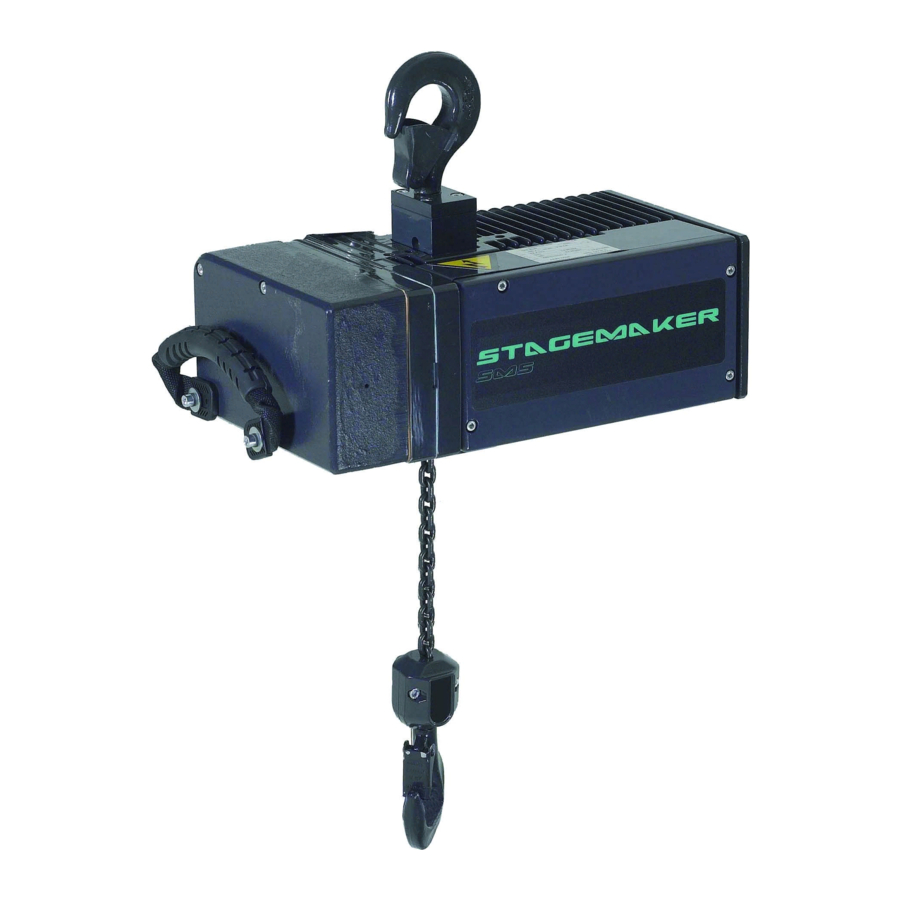 Verlinde STAGEMAKER COMPACT SM1 Installation & Maintenance Manual