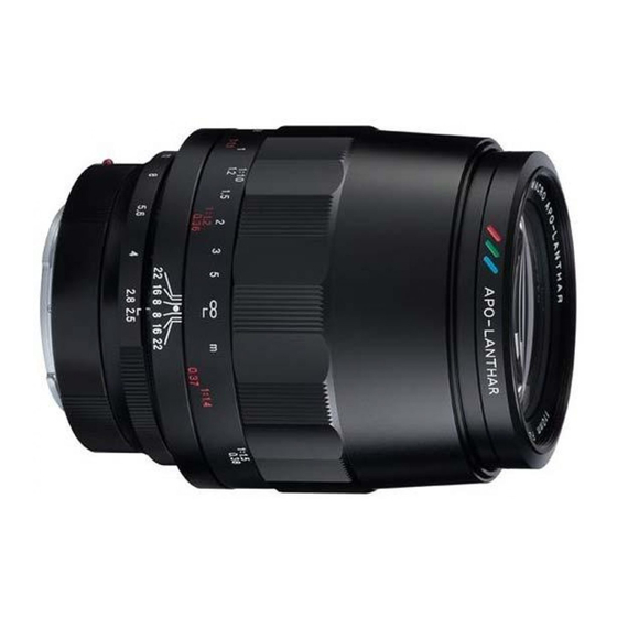 VOIGTLANDER MACRO APO-LANTHAR 110mm F2.5 Instruction Manual