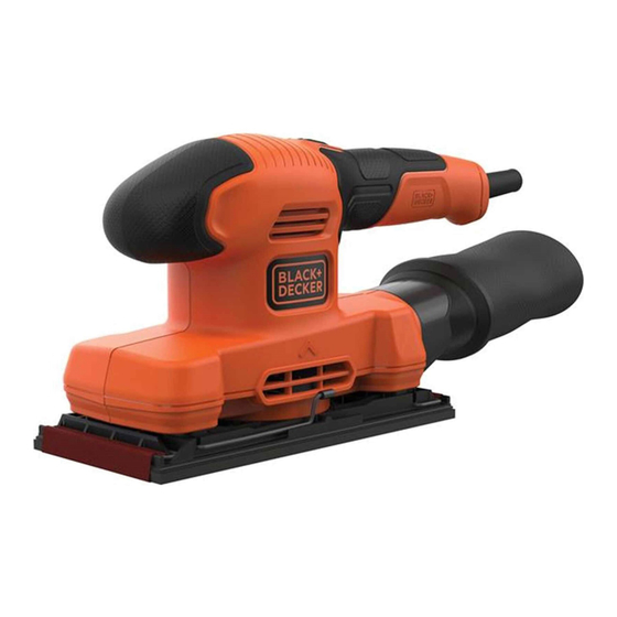 BLACK DECKER BEW230 Mouse Sander Instruction Manual