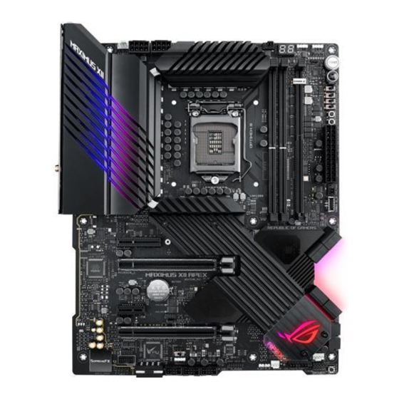 Asus ROG MAXIMUS XII APEX Manual