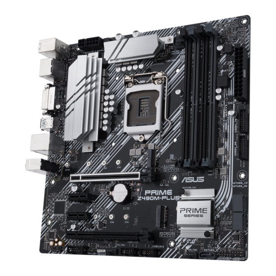 Asus PRIME Z490M-PLUS Manual