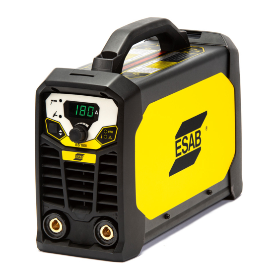 ESAB ROGUE ES 180I PRO INSTRUCTION MANUAL Pdf Download | ManualsLib