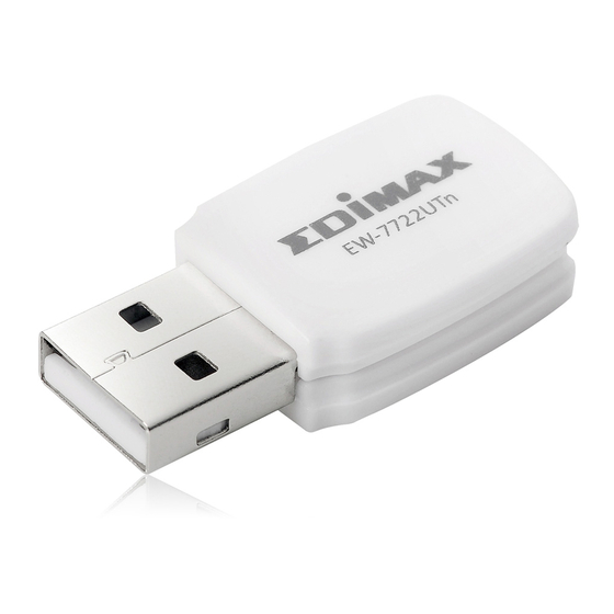 Edimax EW-7722UTn V2 Quick Installation Manual