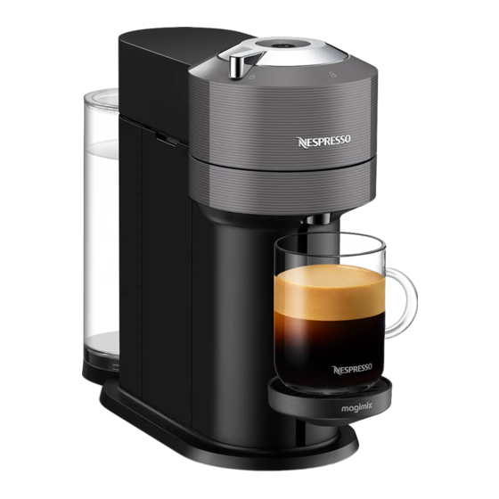 NESPRESSO MAGIMIX VERTUO NEXT MANUAL Pdf Download | ManualsLib