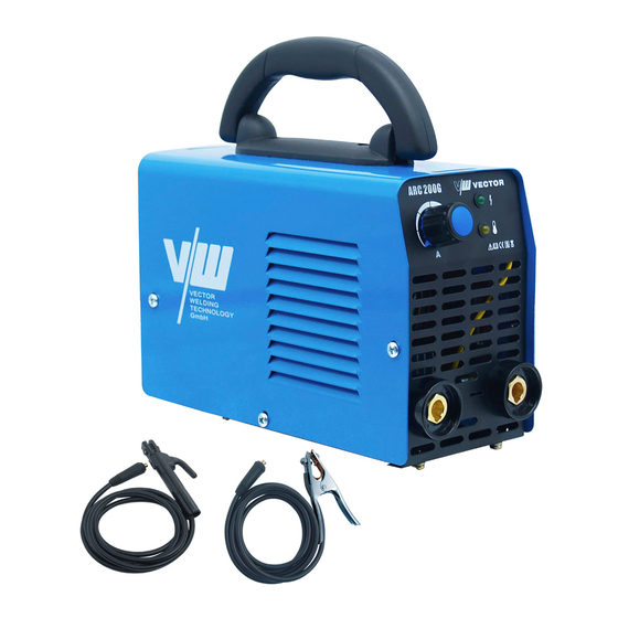 VECTOR WELDING ARC 200G OPERATING INSTRUCTIONS MANUAL Pdf Download ManualsLib
