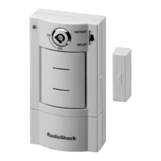 Radio Shack Wireless Key-Lock Door/Window Alarm 49-118 Manuals