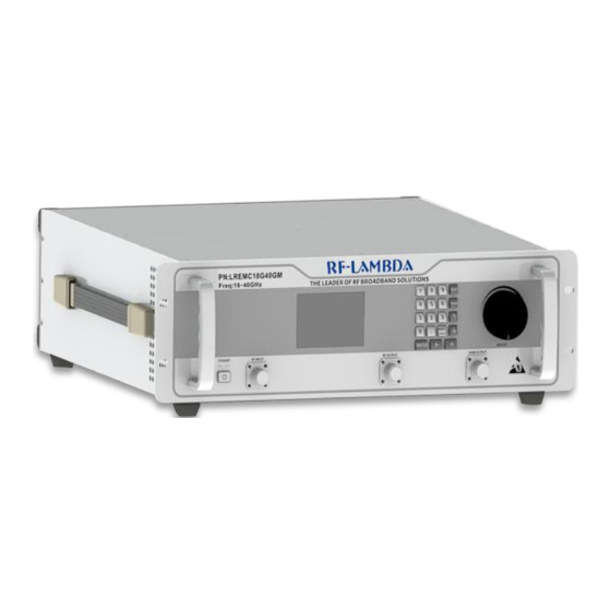 RF-Lambda REMC18G26GG User Manual