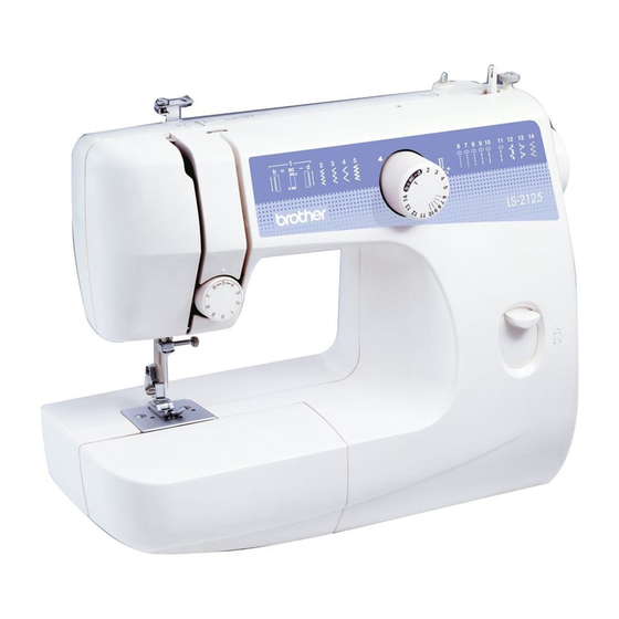 Brother LS-2125i - Basic Sewing And Mending Machine Operation Manual