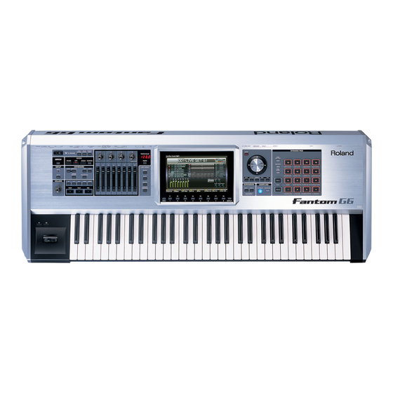 Roland Fantom G6 Features Manual