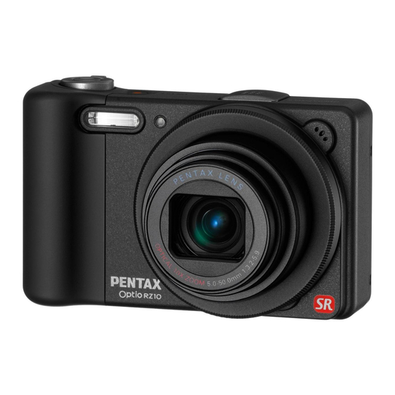 Pentax Optio RZ10 Quick Manual