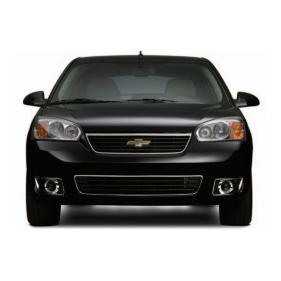 Chevrolet Malibu 2006 Getting To Know Manual