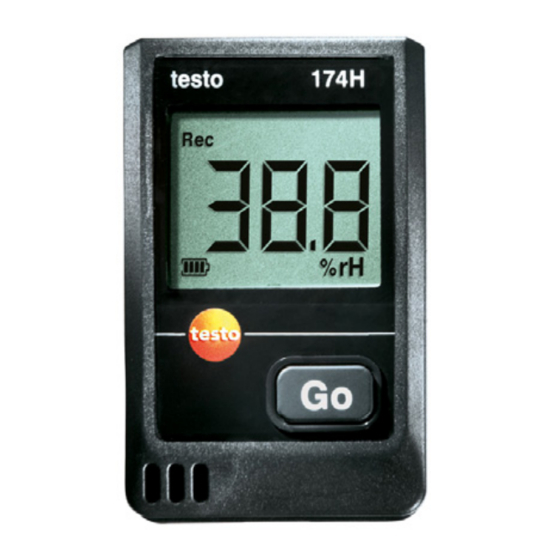 TESTO 173 Instruction Manual
