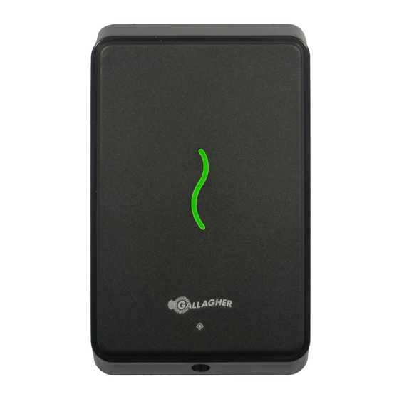 GALLAGHER T11 MIFARE READER BLACK INSTALLATION NOTE Pdf Download