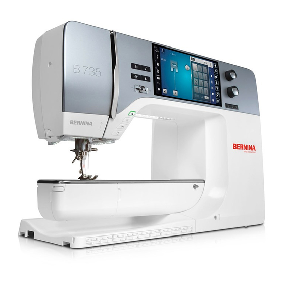 BERNINA 735 USER MANUAL Pdf Download | ManualsLib