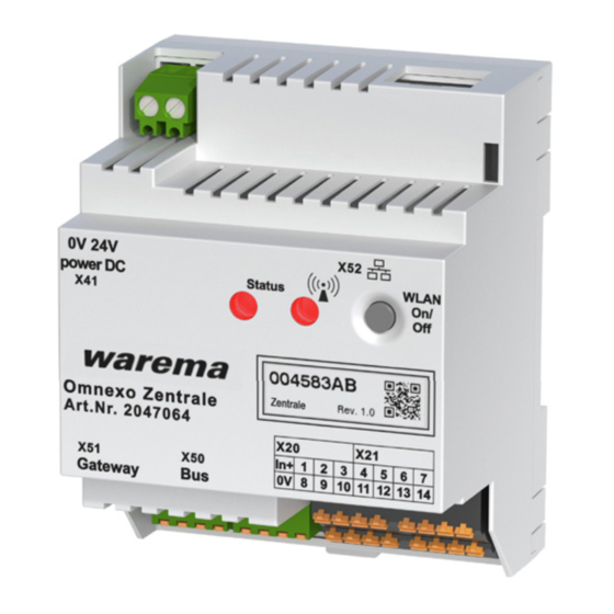 WAREMA Omnexo Operating And Installation Instructions