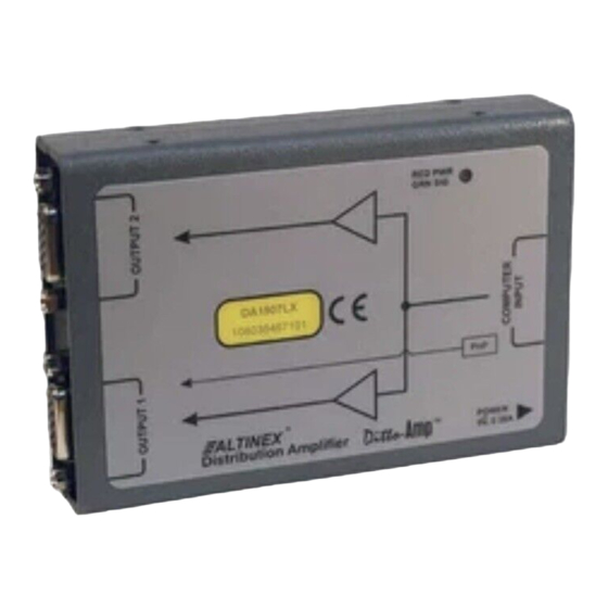 Altinex DA1907LX User Manual