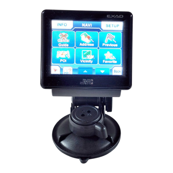JVC EXAD eAvinu KV-PX9BN Quick Manual