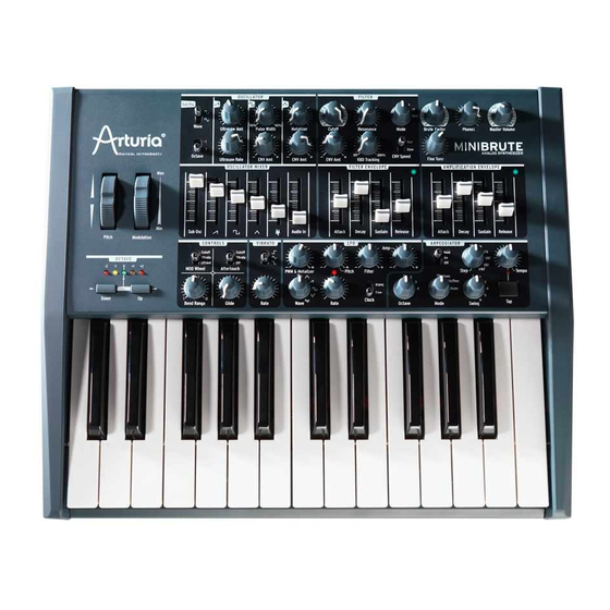 Arturia minibrute Manuals