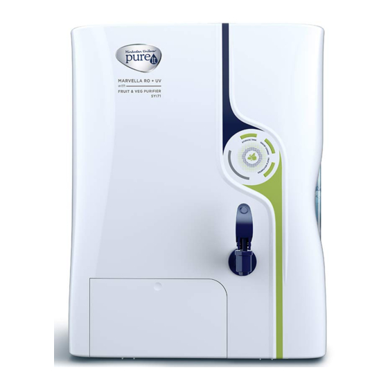 Pureit  Marvella RO+UV Instruction Manual