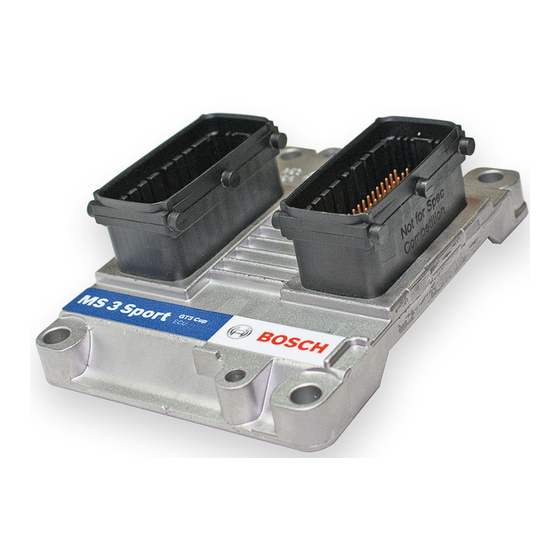 Bosch MS 3 Sport GT3 Cup Manual