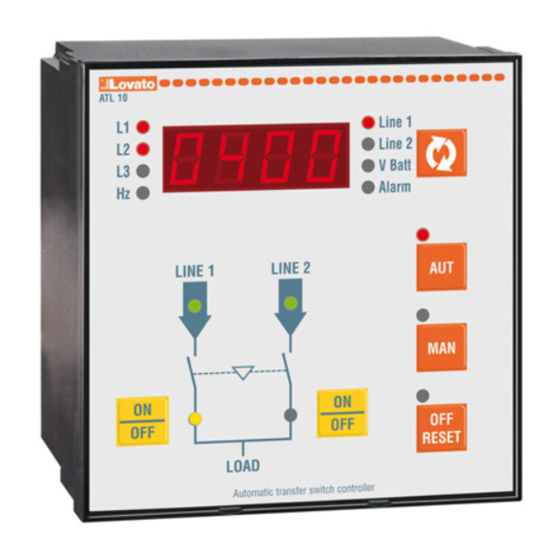 LOVATO ELECTRIC ATL10 Manual
