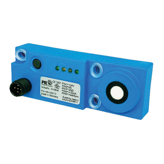 Pil Sensoren P41-40-I-CM12 Manual
