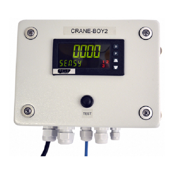 SENSY CRANE-BOY2 Quick Start