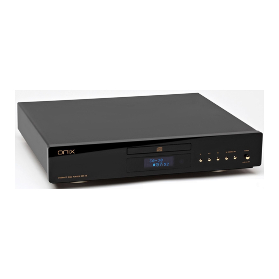 Onix CD-15 Manual