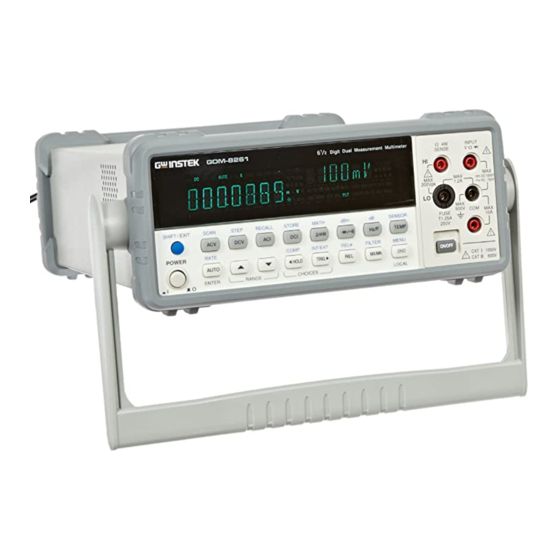 GW Instek GDM-8261 Manual