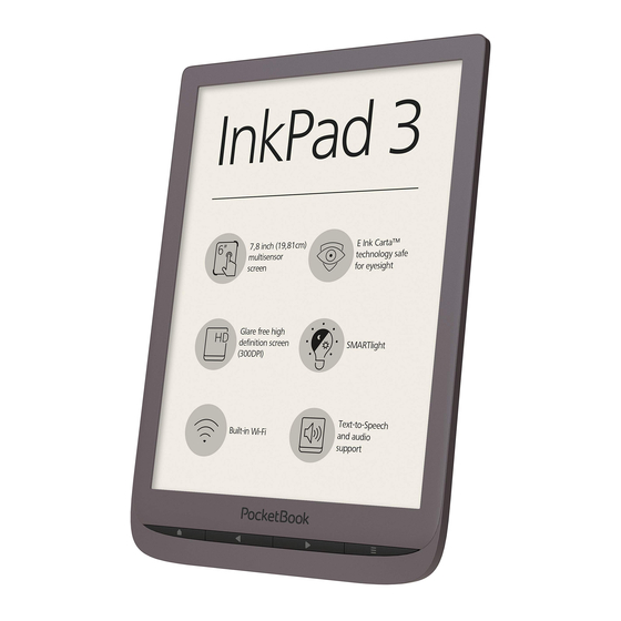 POCKETBOOK INKPAD 3 USER MANUAL Pdf Download | ManualsLib