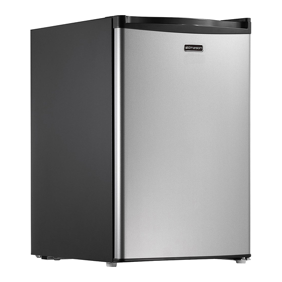 emerson two door mini fridge