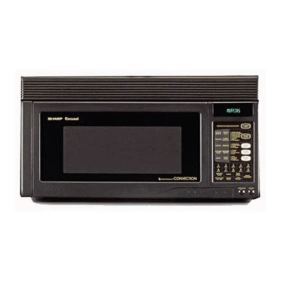 SHARP CAROUSEL R1850A OPERATION MANUAL Pdf Download ManualsLib