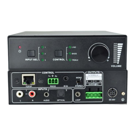 Milestone MP-A250B Mini Audio Amplifier Manuals