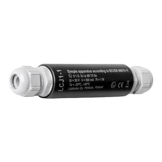 Labkotec LCJ1-1 Operating Instructions