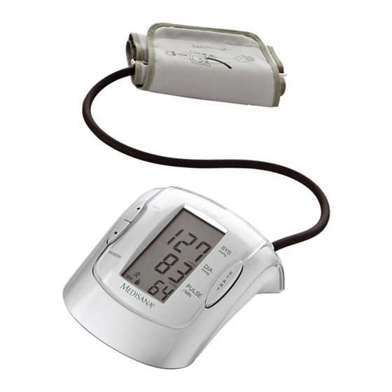 Medisana 51043 Blood Pressure Monitor Manuals