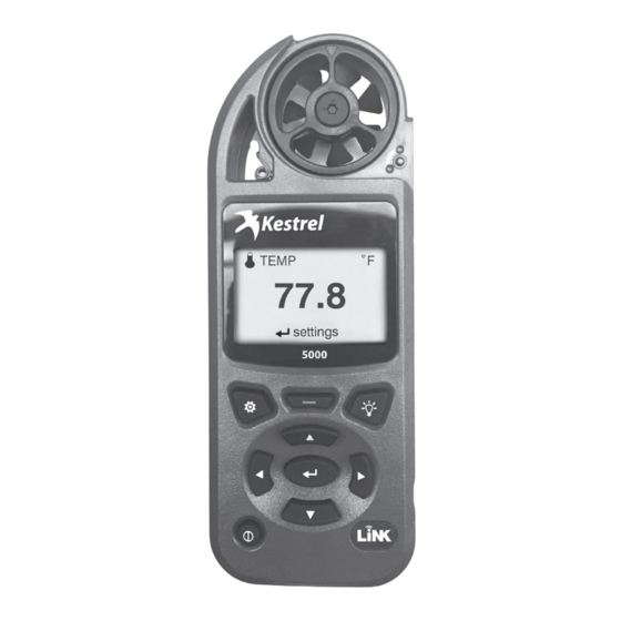 Kestrel 0852HVG Quick Start Manual