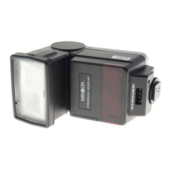 Minolta MAXXUM FLASH 4000AF - PART 2 Manual
